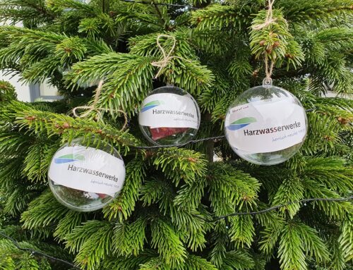 Harzwasserwerke verstecken Weihnachtskugeln mit Harzcard