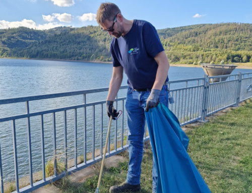 Für Wasser und Natur: Müllsammeln an der Innerstetalsperre